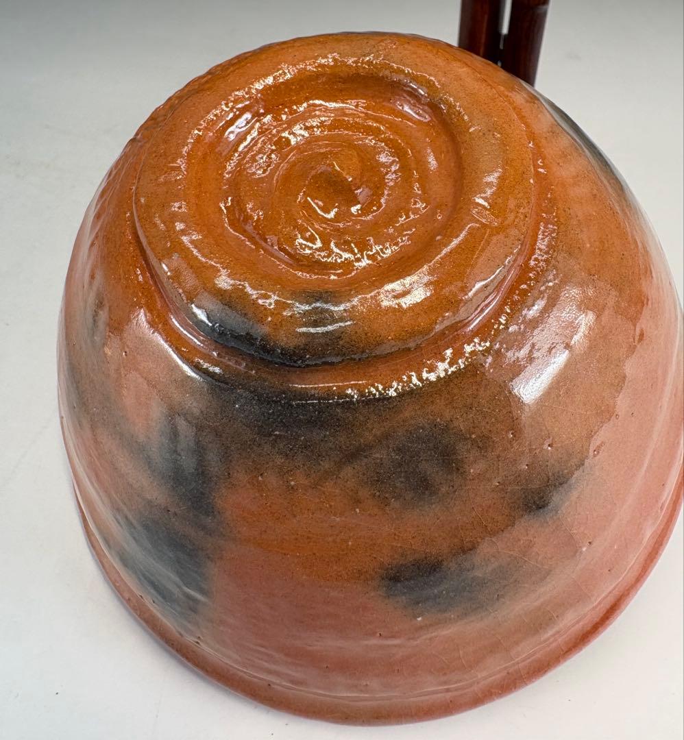 【茶道具】小さなサイズ！神楽岡楽入造　吸江斎好写小嶋台茶碗（共箱）★送料込★