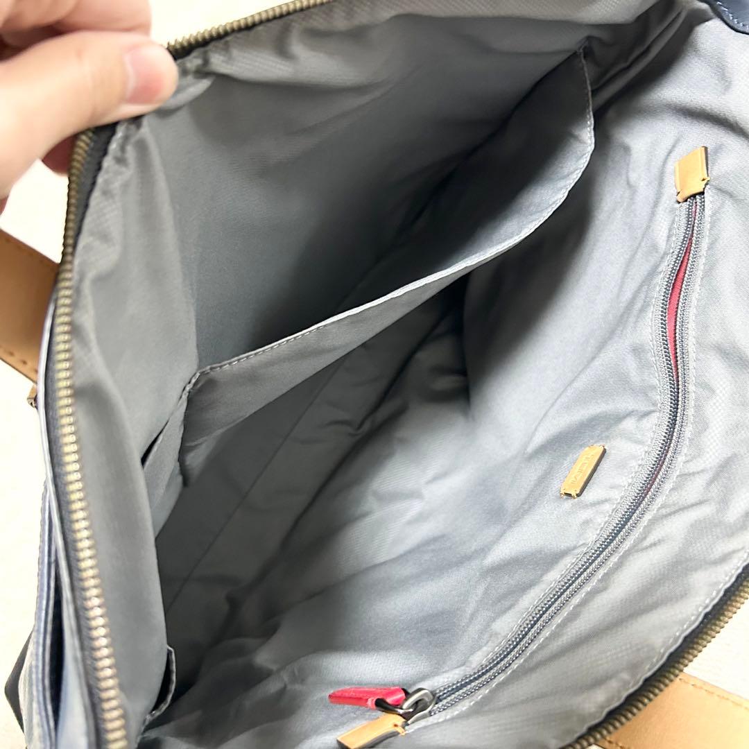 希少　トゥミ　TUMI オールレザー　ブリーフケース ビジネスバッグ　ネイビー