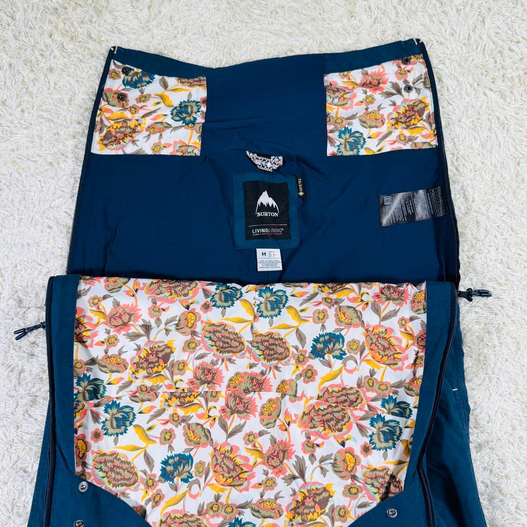 【美品】BURTON　ゴアテックス　ZEALOUS　ビブパンツ　紺　M