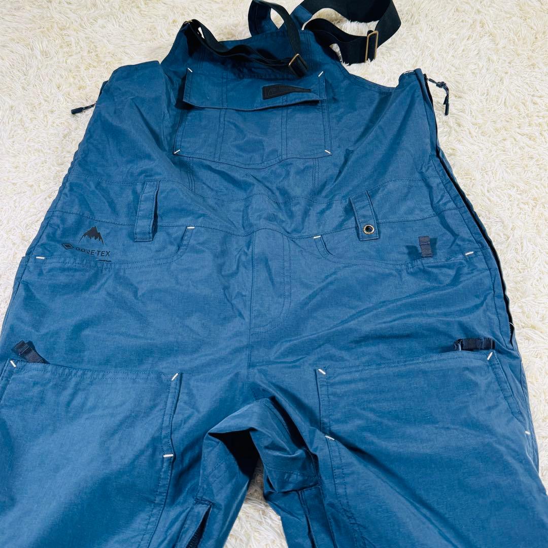 【美品】BURTON　ゴアテックス　ZEALOUS　ビブパンツ　紺　M