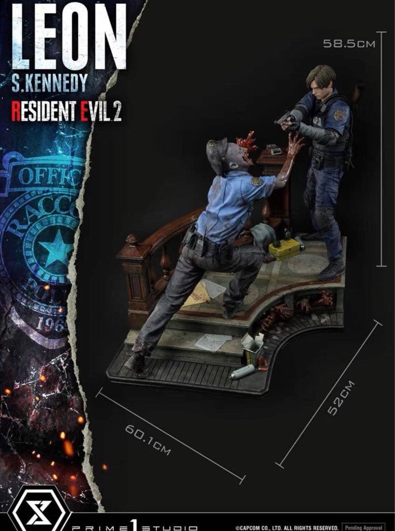 バイオハザード レオン 1/4 ガレージキット ガレキ スタチュー①