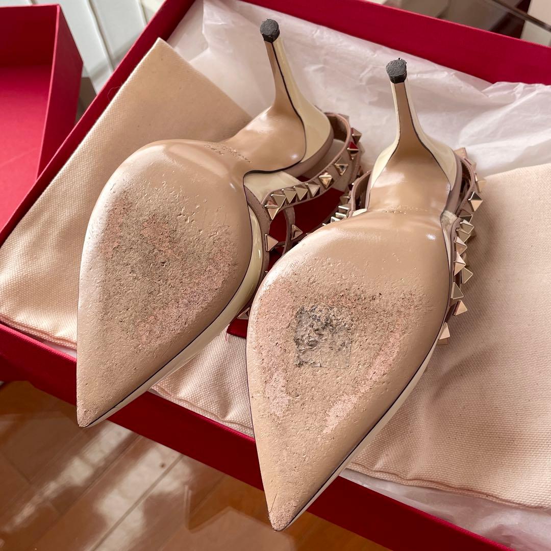 【新品同様】VALENTINO ヴァレンティノ ロックスタッズ パンプス ヒール