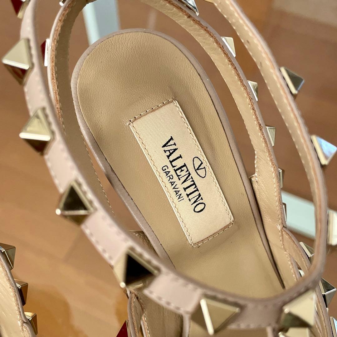 【新品同様】VALENTINO ヴァレンティノ ロックスタッズ パンプス ヒール