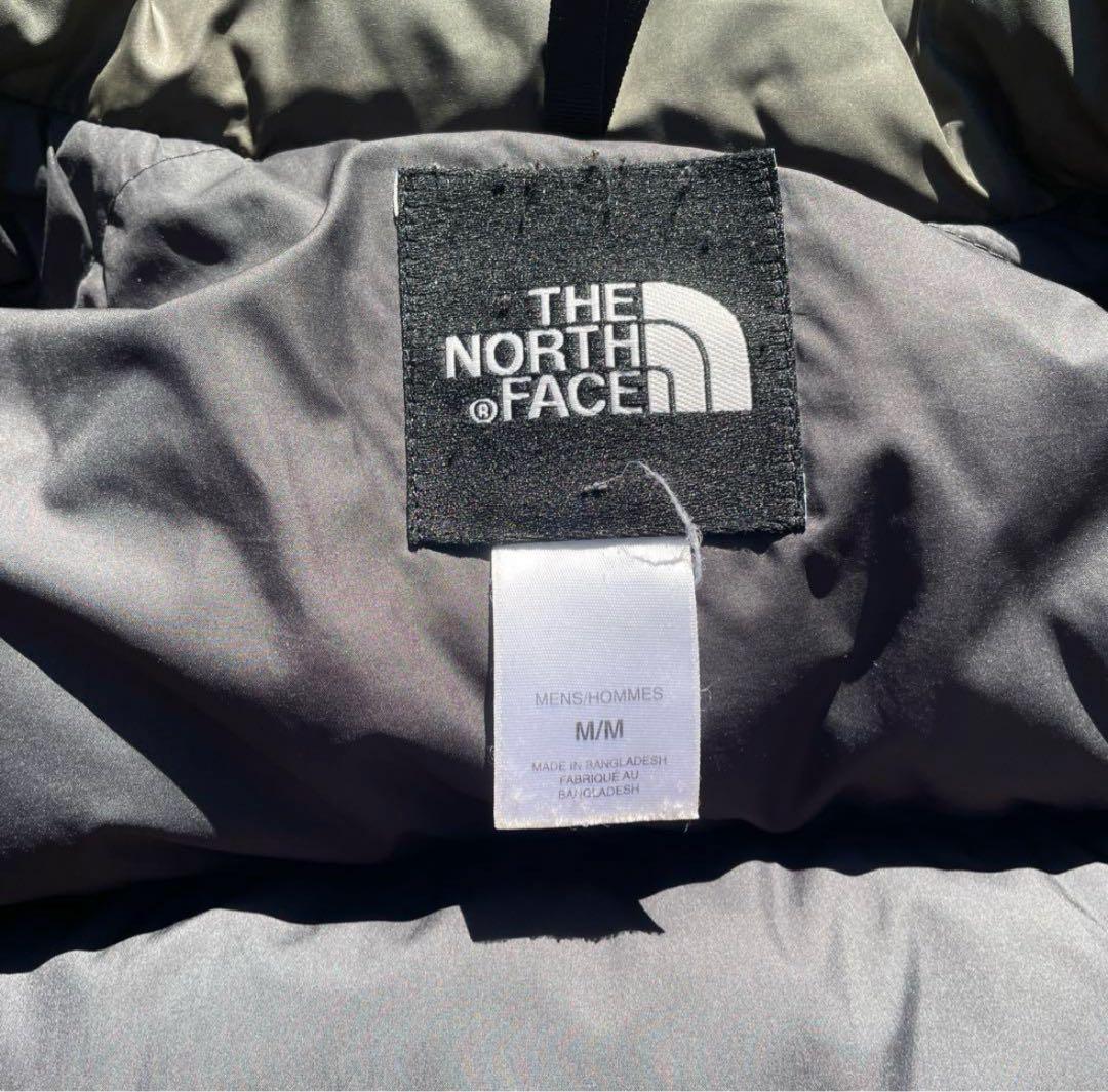 【希少！】美品！90s レトロヌプシ　センターロゴ　カーキ　M ノースフェイス
