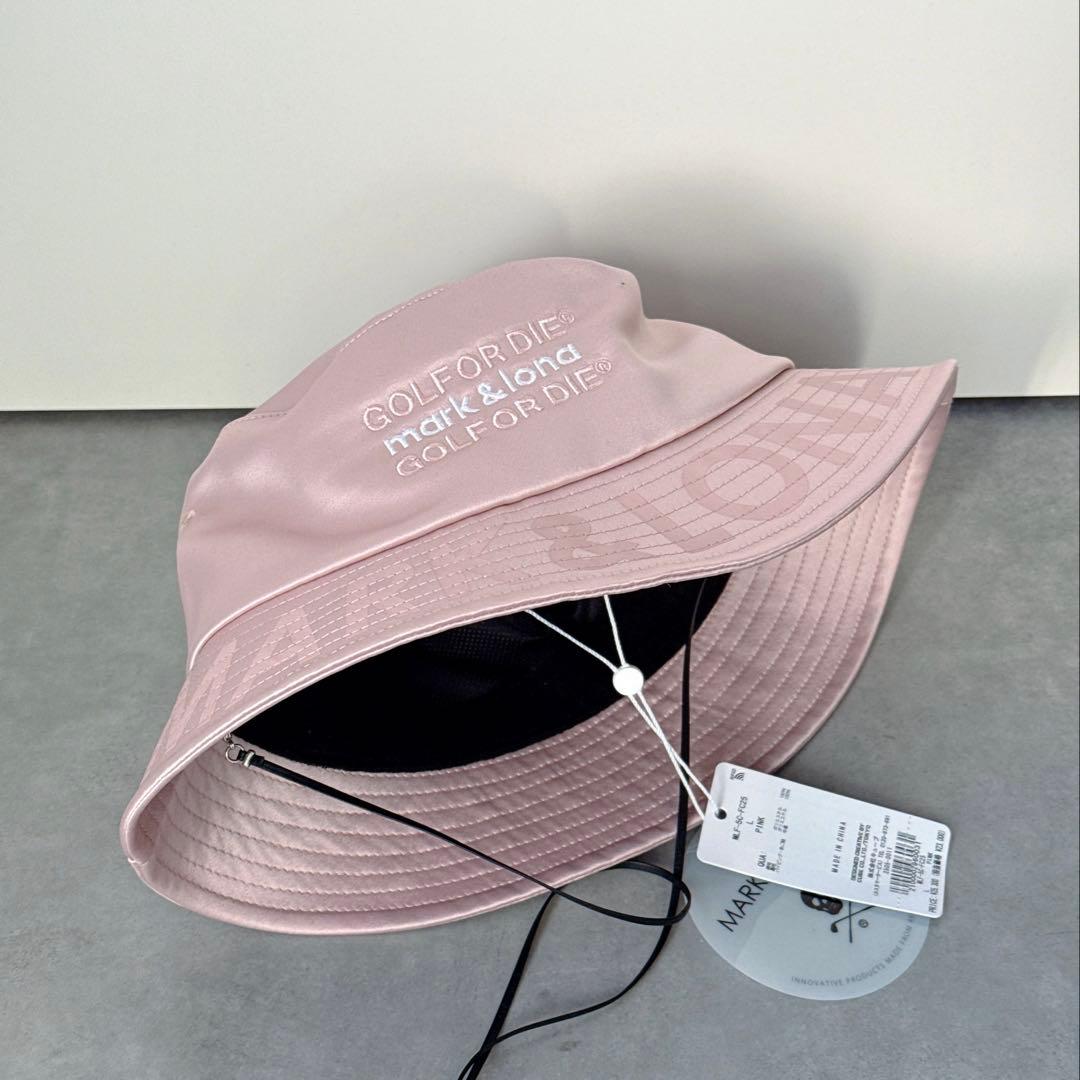 新品 ✨ MARK&LONA バゲットハット 帽子 マーク&ロナ ピンク メンズ