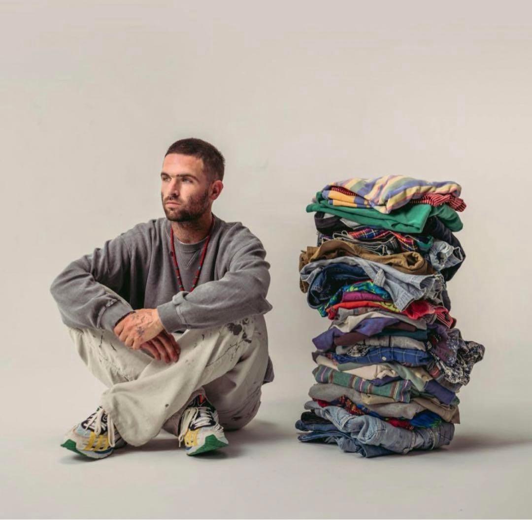 DICKIES ペンキ グランジ ホワイト ペインターパンツ W35