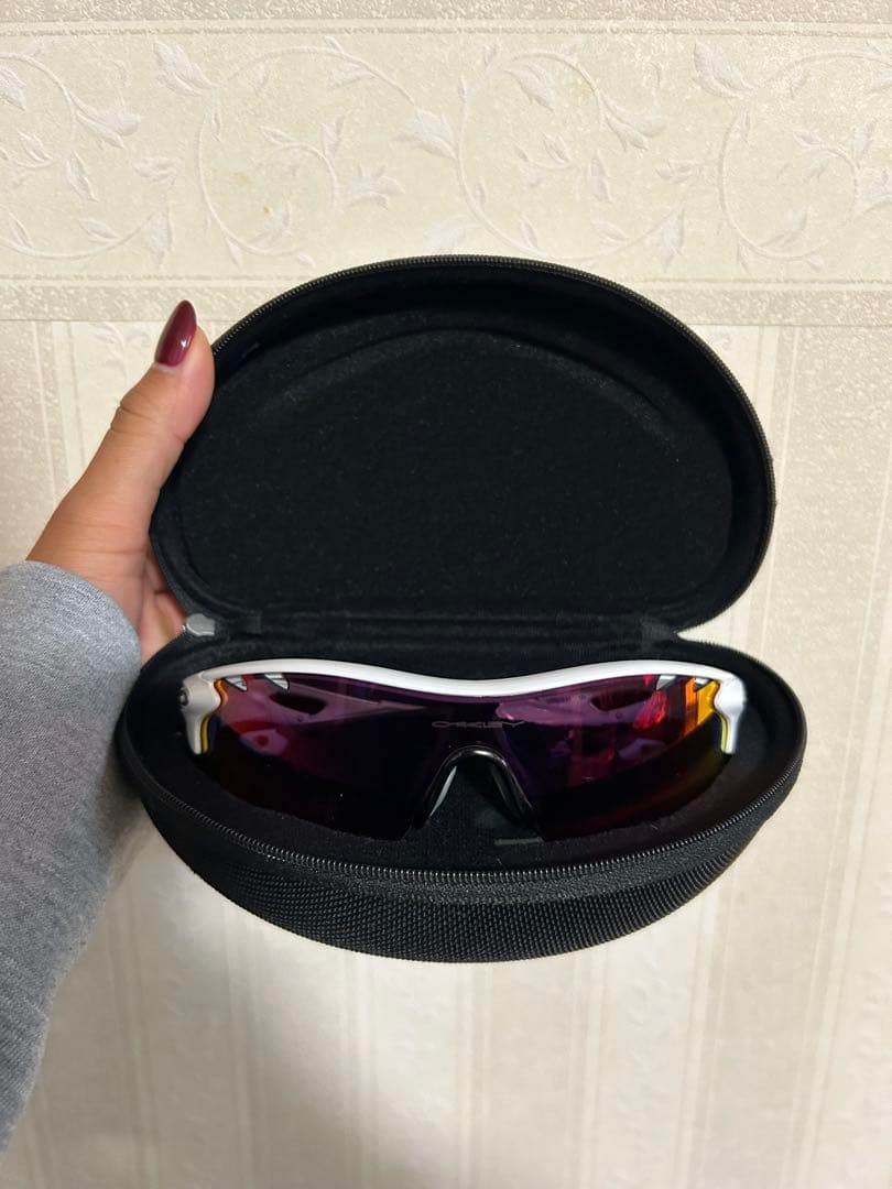 Oakley スポーツサングラス パープルレンズ