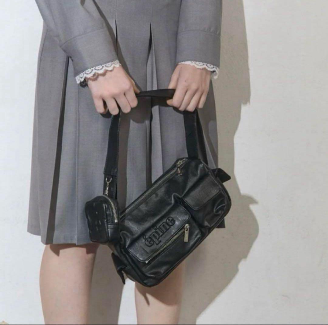 épine pouch Pocket bag black エピヌ バッグ