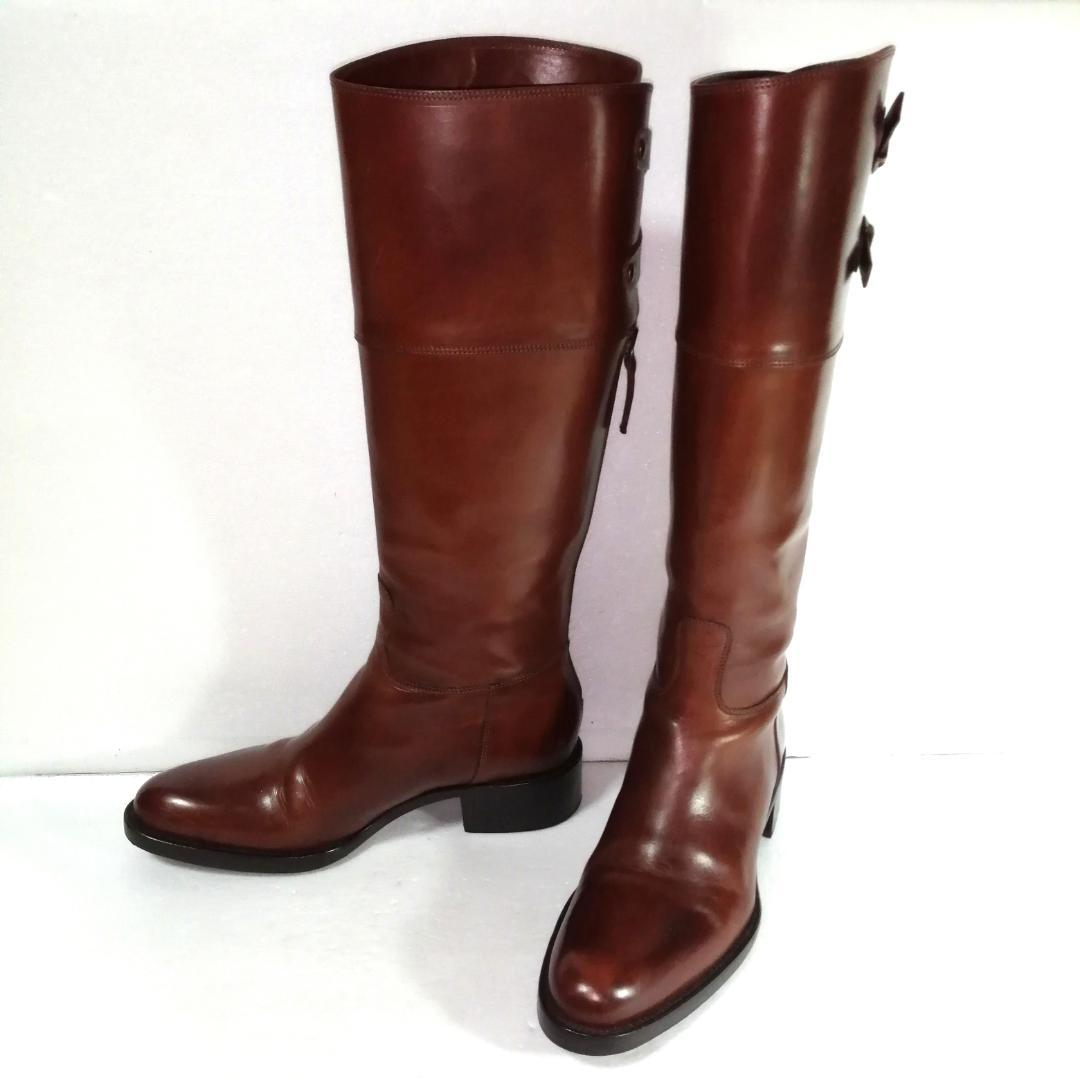 sartore ジョッキーブーツ　ロングブーツ　ダブルストラップ