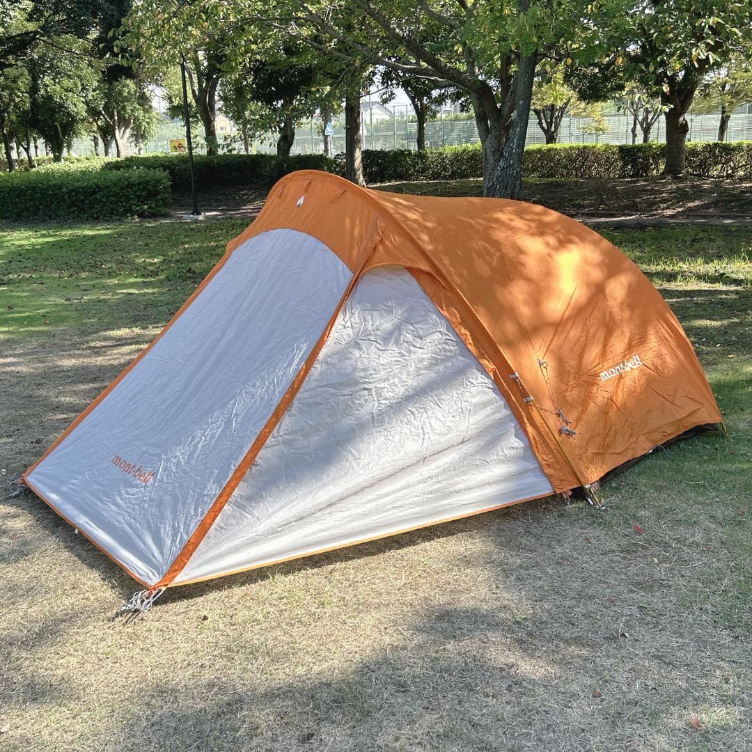 【美品】モンベル mont-bell クロノスキャビン 2 オレンジ 2〜3人用