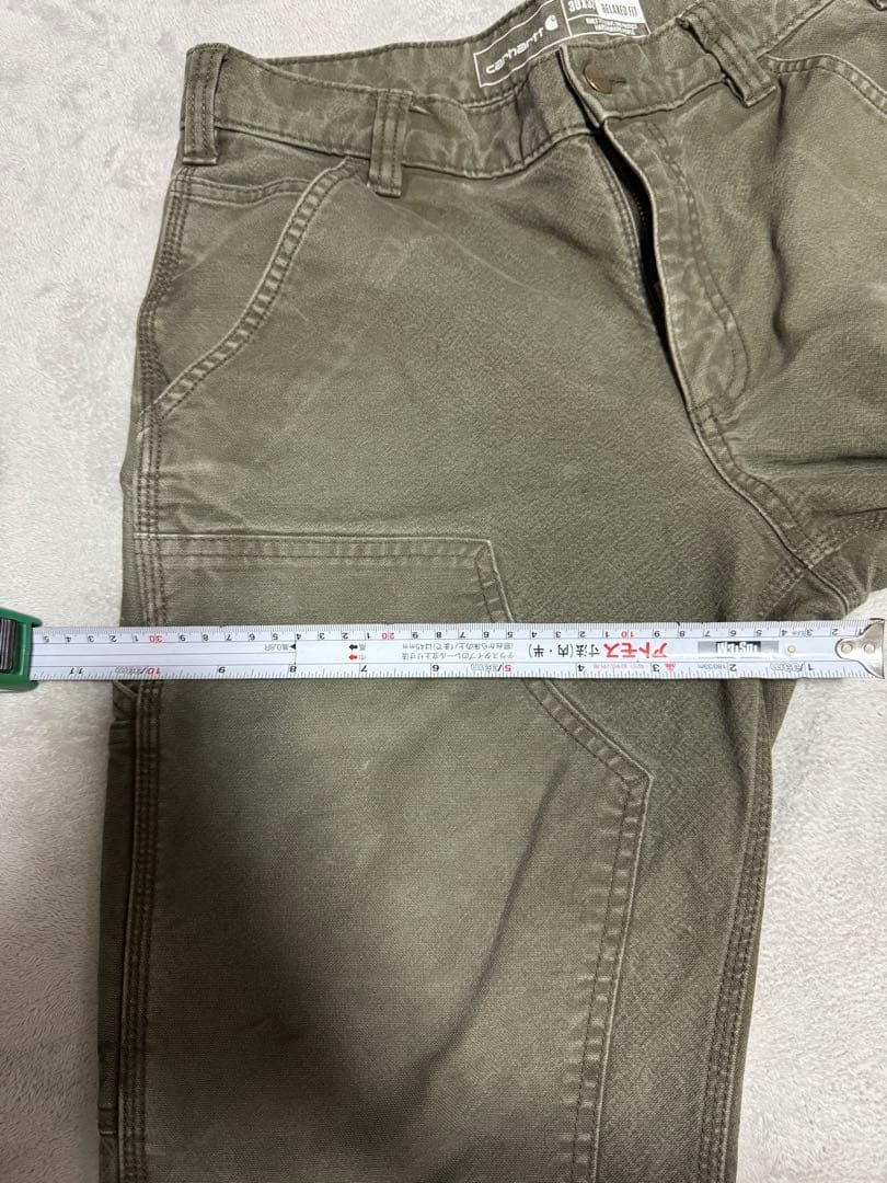 Carhartt double knee オリーブ　30×32