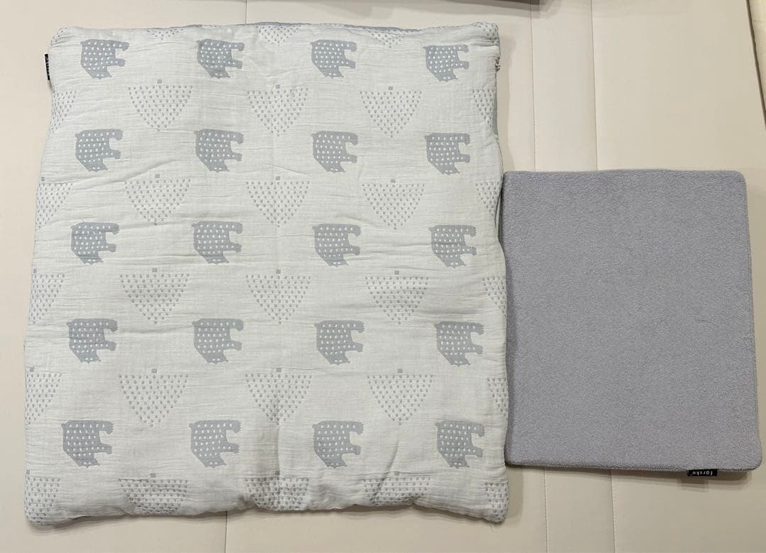 färskaファルスカ コンパクトベッドFree メランジグレー 敷きパット付き