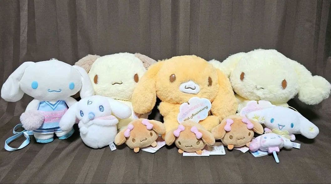 シナモロール 20周年 シナモンロール ぬいぐるみ マスコット キーホルダー