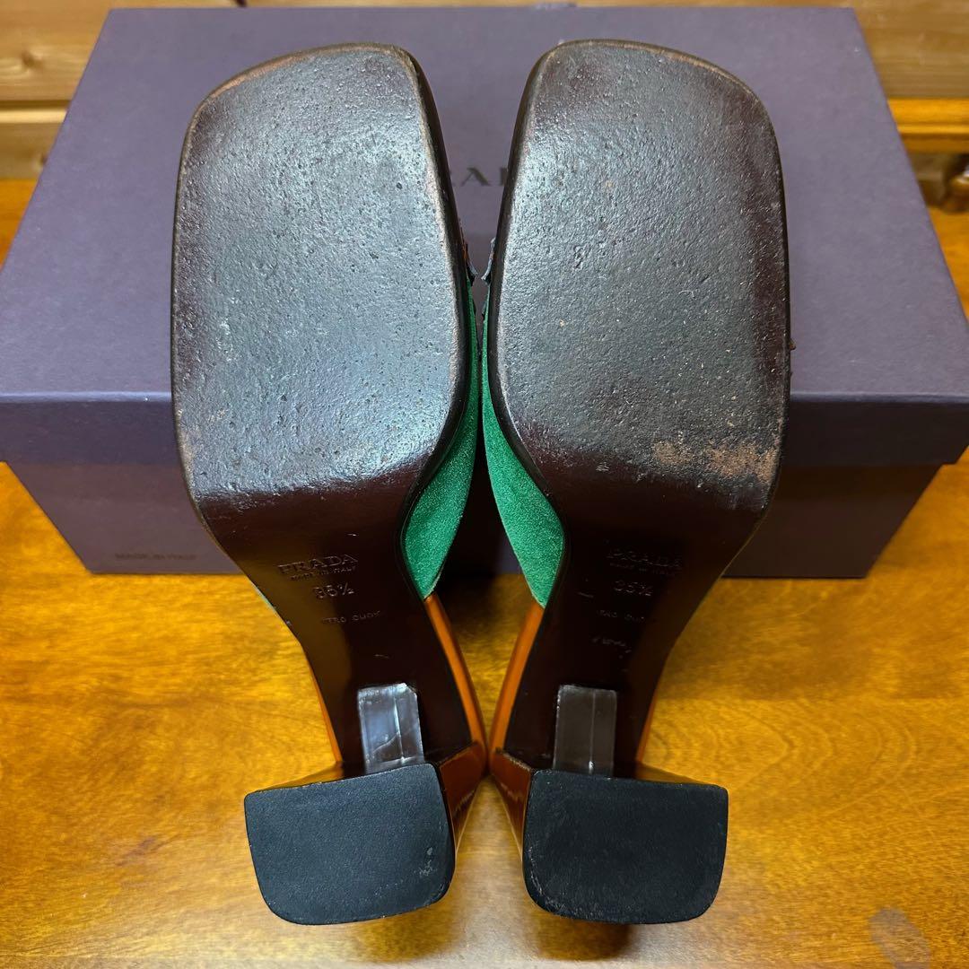レア！ PRADA ヴィンテージ F/W 1999 秋色 リーフ ミュール