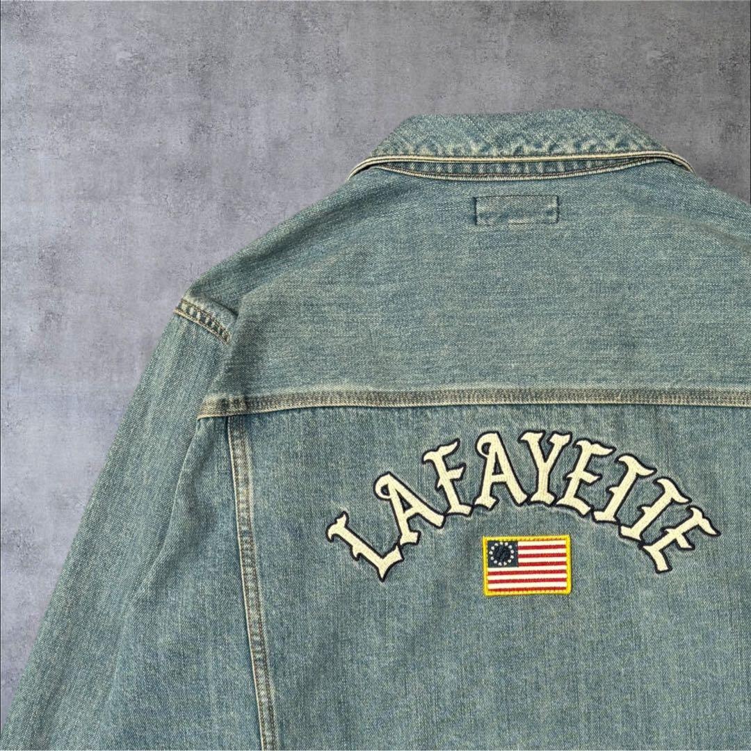 オサ！LFYT ラファイエット デニムジャケット 刺繍 XL 岡山デニム