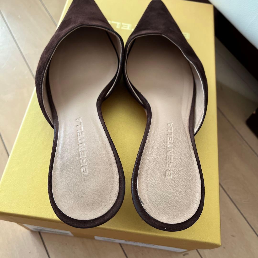 BRIENTELLA ダークブラウン ミュール