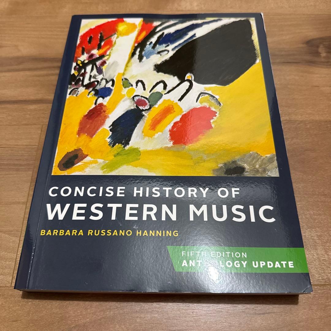 洋書 CONCISE HISTORY OF WESTERN MUSIC