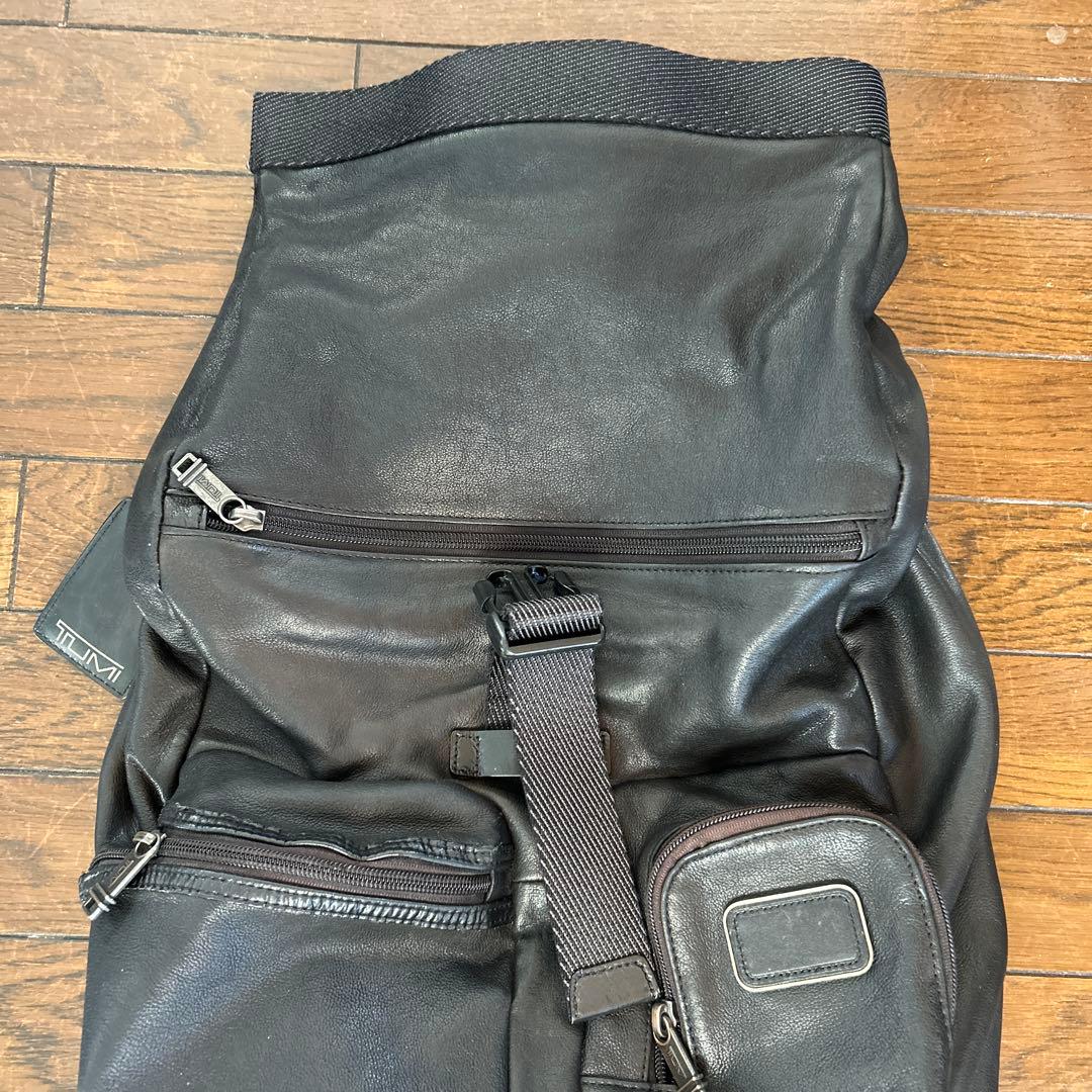TUMI トゥミ ロールトップ レザー リュック ビジネスリュック 送料込