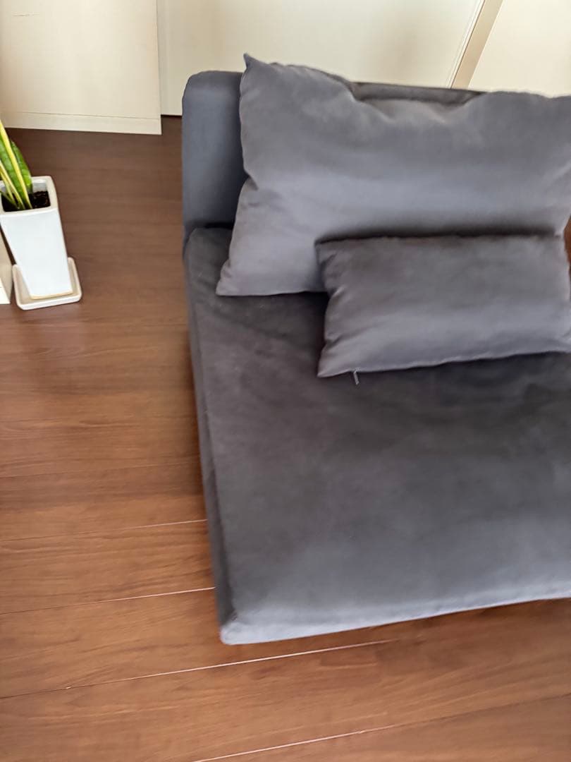 IKEA SÖDERHAMN ソーデルハムン グレーの1人掛けソファ 美品