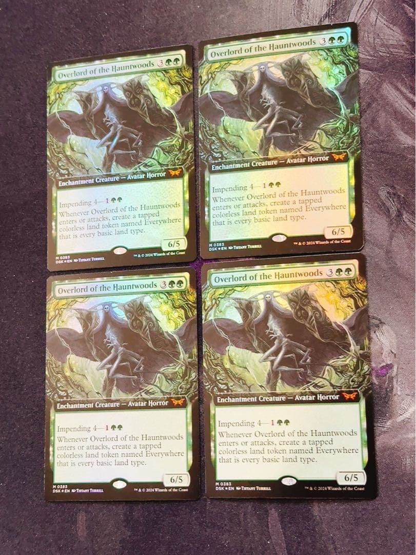 【拡張foil】ホーントウッドの大主人　英語　4枚セット