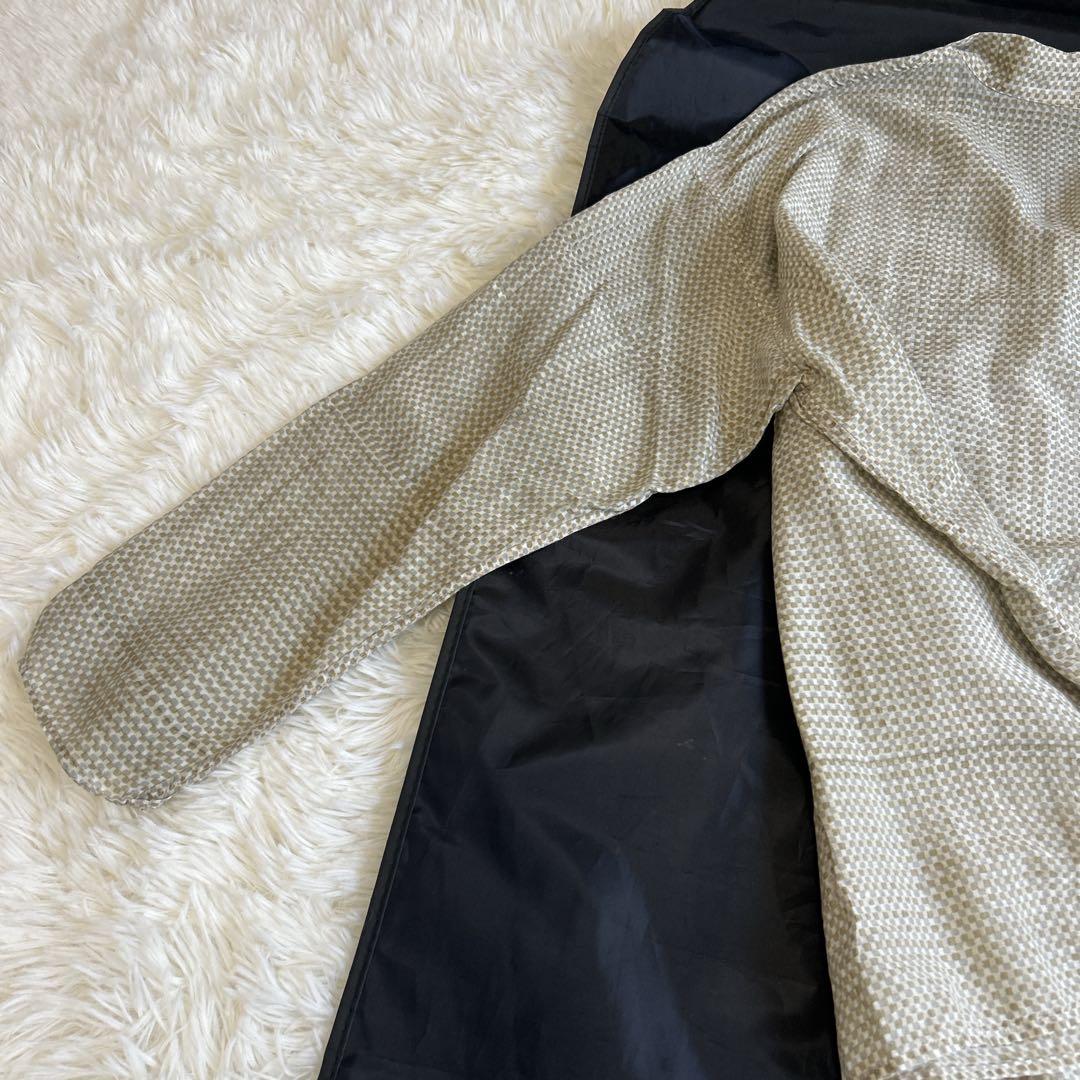 美品✨ババグーリ シルク×コットン ロングスリーブシャツ 総柄 洗える 近年