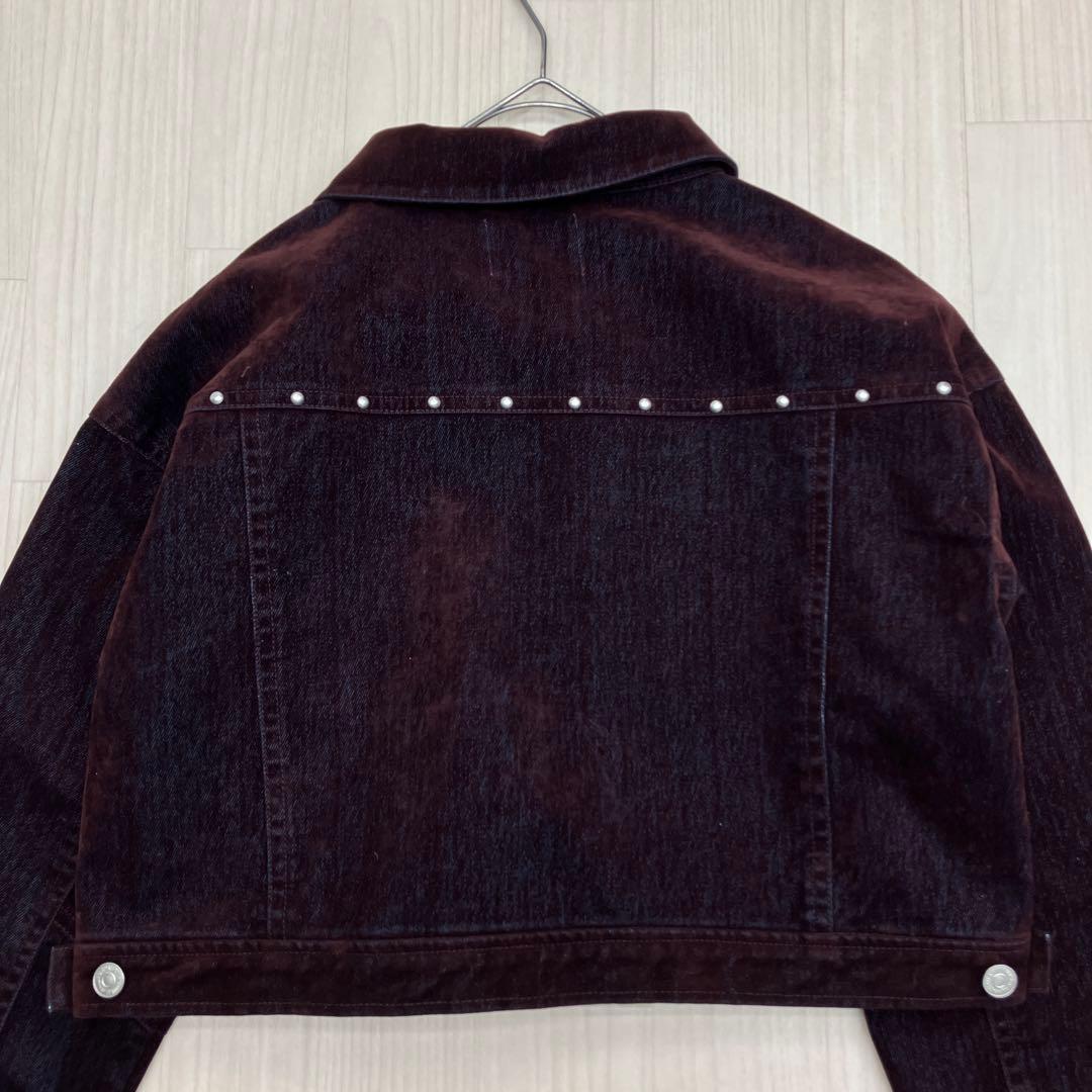 ☆ MURUA ムルーア 未使用品 フロッキー デニム ジャケット free