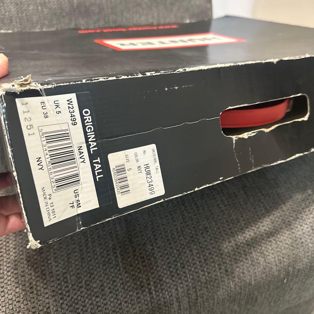 HUNTER オリジナルトール 長靴 ユニオンジャック24センチ