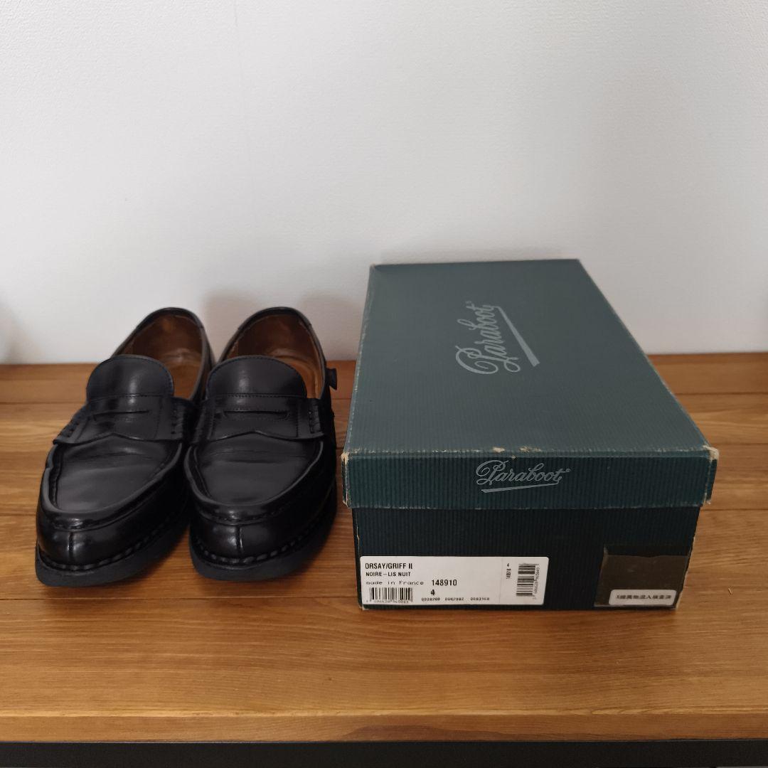 【即日発送】★パラブーツ オルセー 4 ネイビー★ソール・内側正規修理済