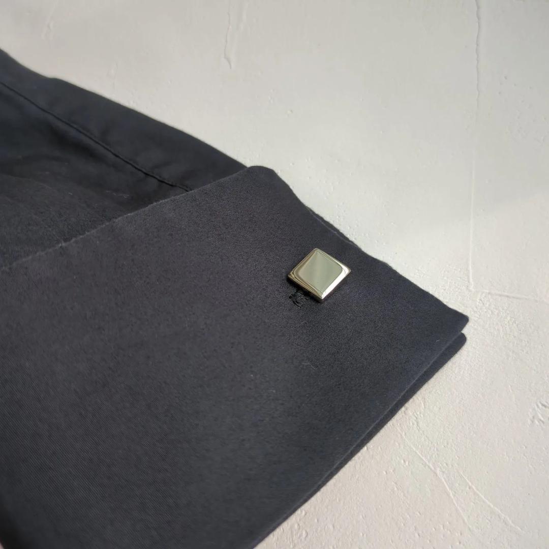 美品 ノワールケイニノミヤ カフスボタン付き 長袖 シャツ ブラウス 綿100％