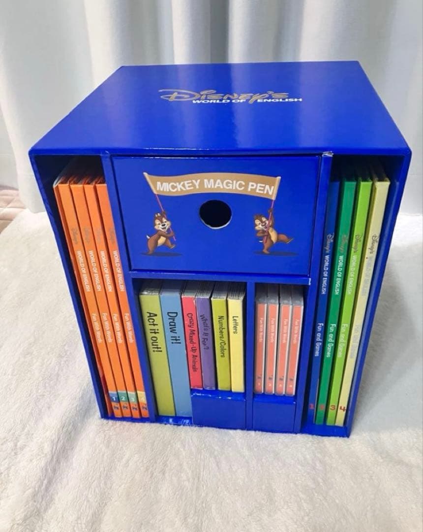 値段交渉可　本棚付【①】ディズニー英語システム　DWEセット ワールドファミリー