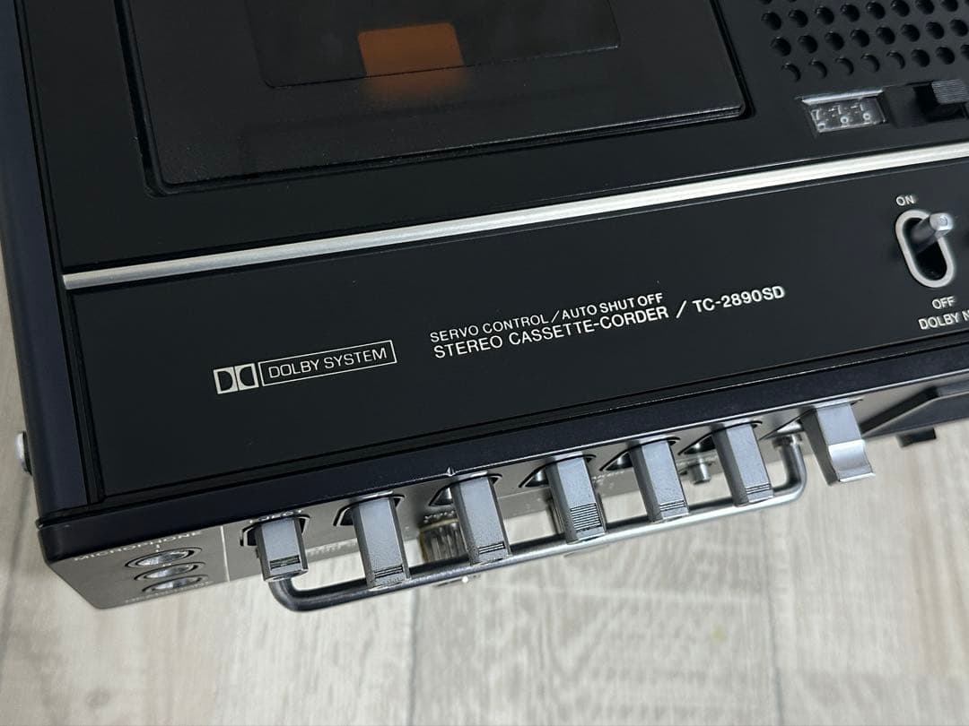 【動作品】SONY ソニー TC-2890SD 昭和レトロ 希少カセットデッキ