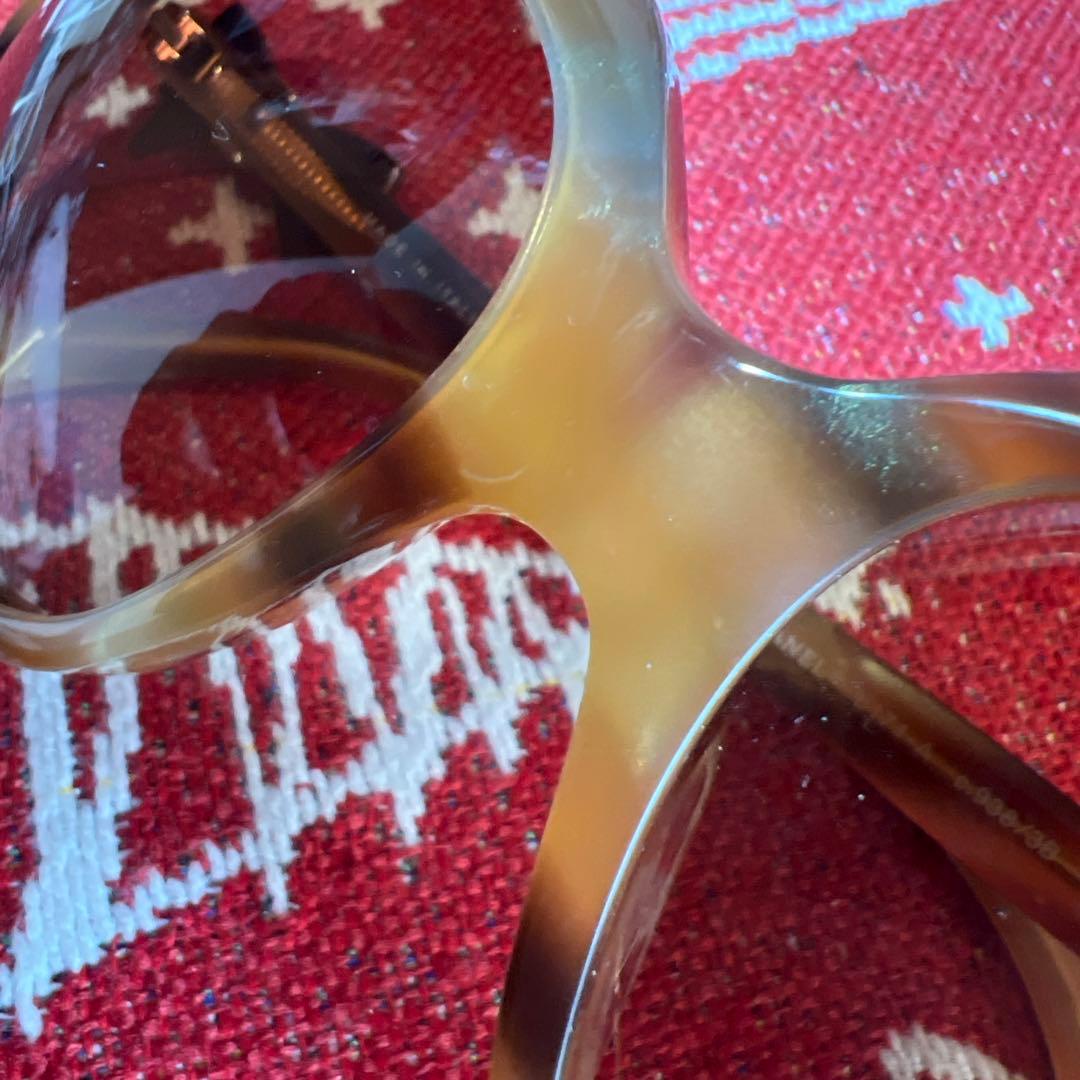 CHANEL サングラス べっ甲風 リボン ココマーク ブラウン 茶　シャネル