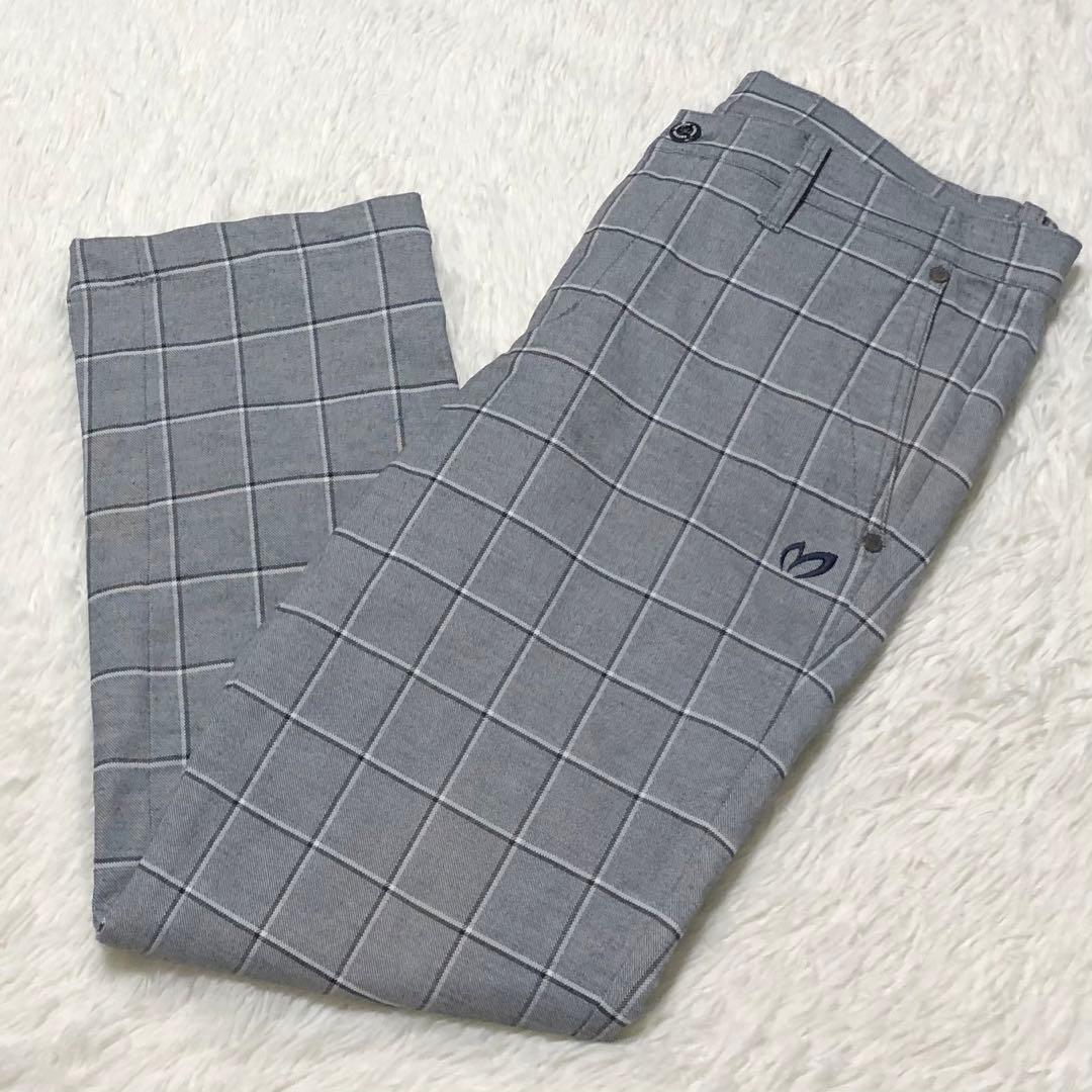 マスターバニーエディション 秋冬人気グレンチェック柄×ロゴ 裏起毛 サイズ5