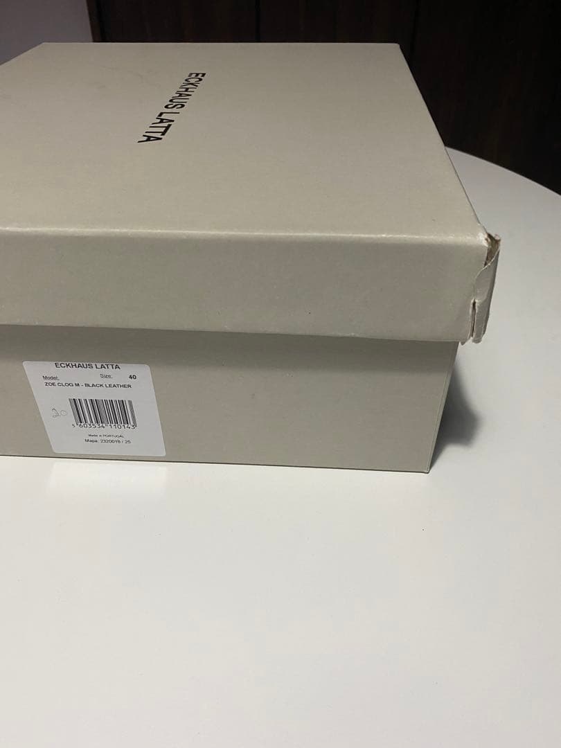 靴 Eckhaus Latta zoe clog m black leather