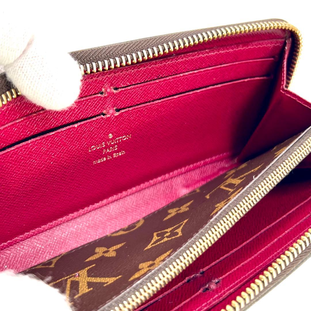 ルイヴィトン モノグラム ポルトフォイユ クレマンス フューシャM60742