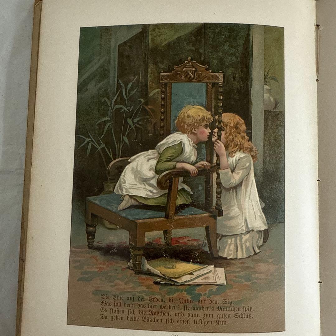 稀少アンティーク美しい挿絵ドイツ絵本　洋書ヴィクトリアン古書アーネストニースター
