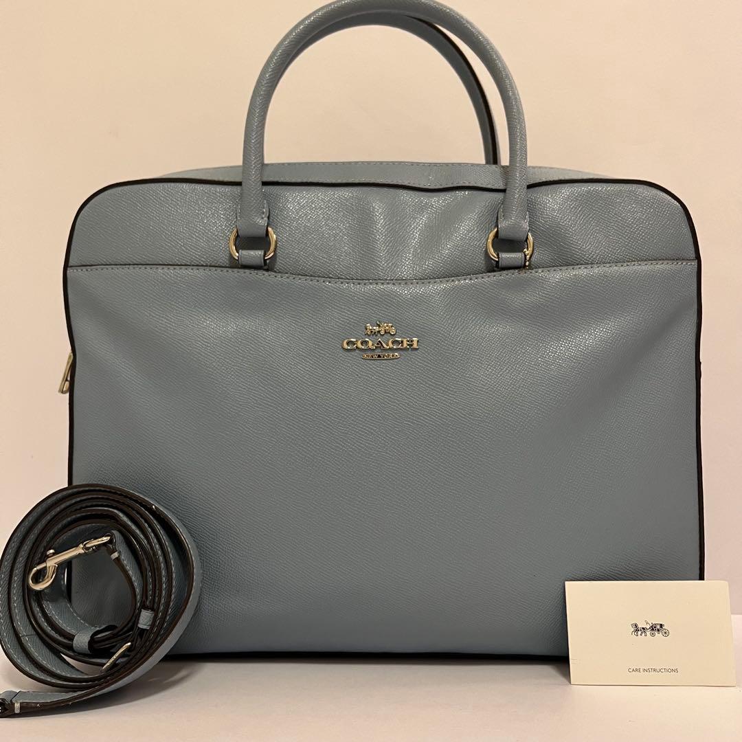 日本未発売✨美品✨コーチ　ブリーフケース　ビジネスバッグ　2way A4可