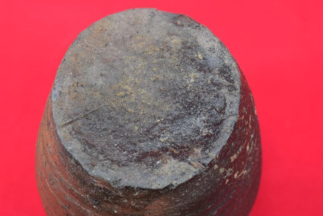 【桃山時代保証】古備前壷/焼物/重量2,7kg/掛軸/名家伝来/AB-47