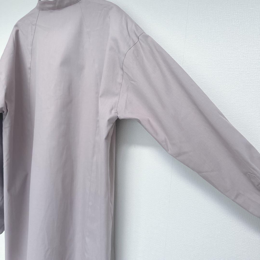 美品！完売品✾our✾シワになりにくい胸元切り替えロングシャツ