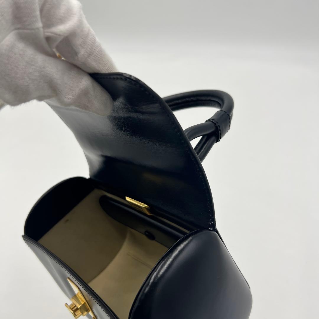 極美品 ロエベ トップハンドル ハンドバッグ アナグラム バニティ フォーマル