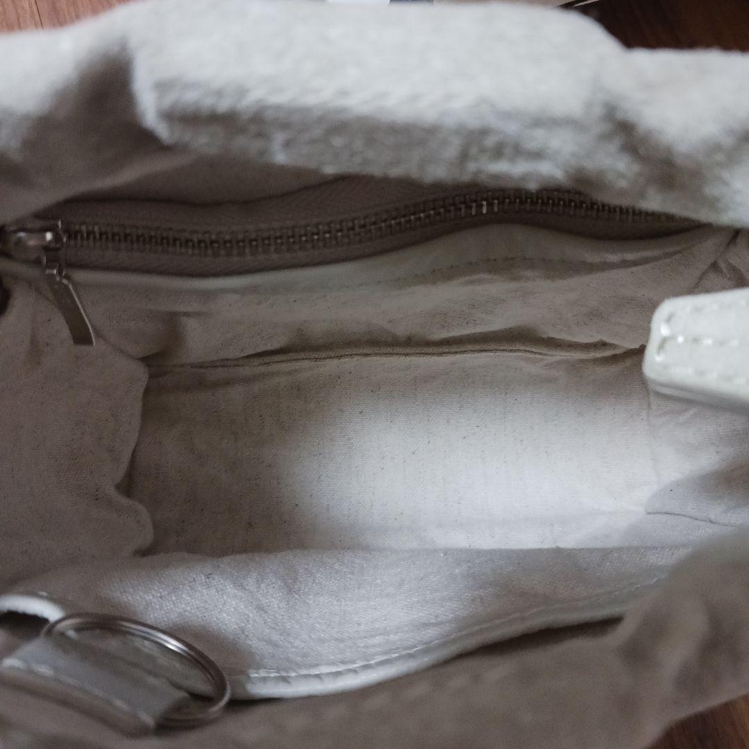 3006【希少】テッセンクリエーション　スエードバッグ　ナチュラル