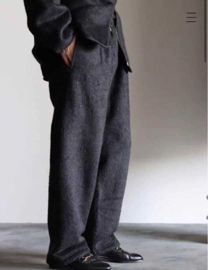 パンツ blurhms COTTON SILK FLEECE PANTS 3