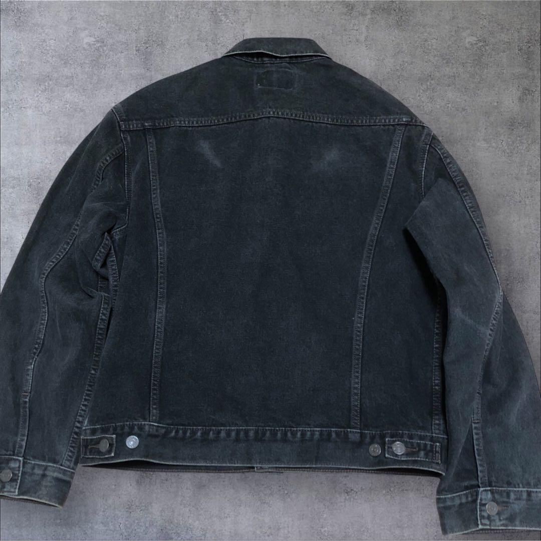 90s ユーロリーバイスLevi's70506 ブラックトラッカージャケット　L