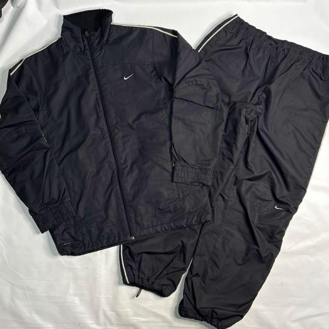 00s nike ナイキ ナイロン セットアップ 黒