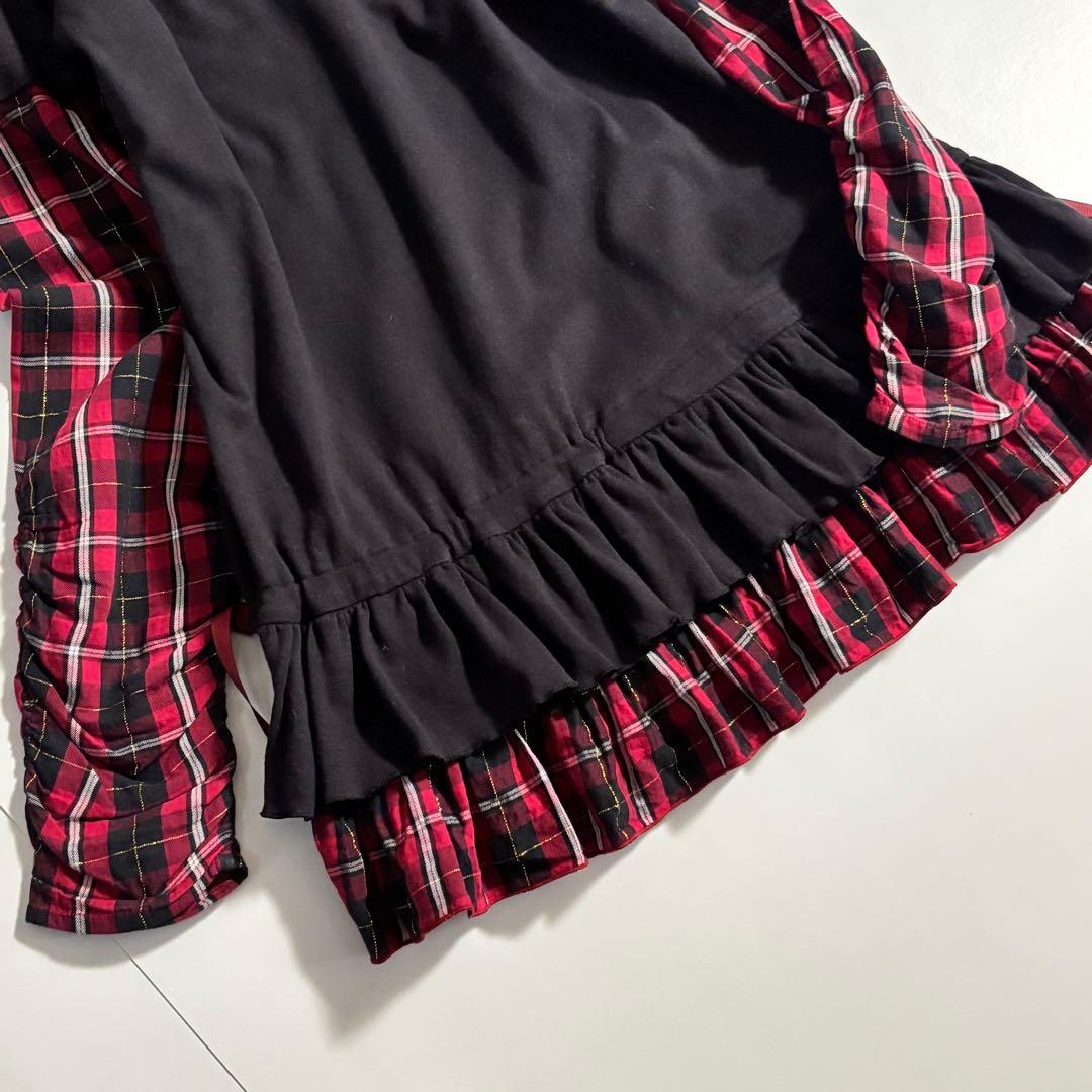 PUTUMAYO プトマヨ　うさぎ・音符柄　ドッキングチュニック・ワンピース