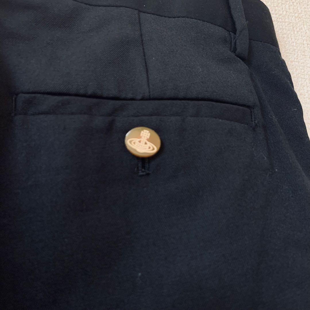 Vivienne Westwood MAN ウールパンツ　オーブボタン　黒　50