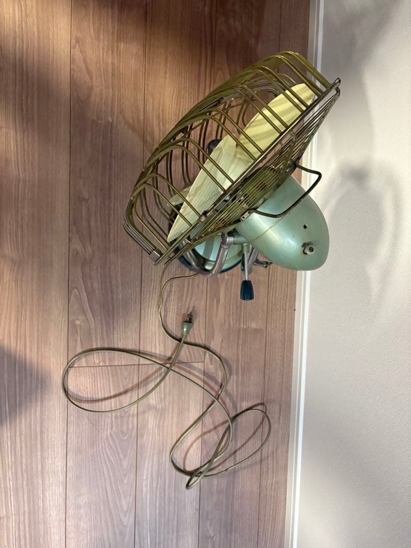 三菱扇風機 DM-12L 高級扇 シルバーグリン 30cm 昭和レトロ