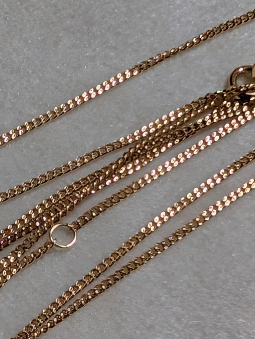 h*3様 ラスト‼️ K18２面 喜平 60センチネックレス　１８金刻印有り‼️