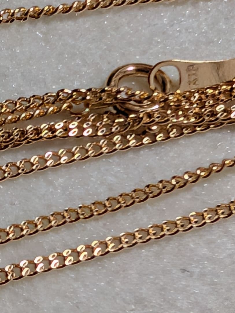 h*3様 ラスト‼️ K18２面 喜平 60センチネックレス　１８金刻印有り‼️