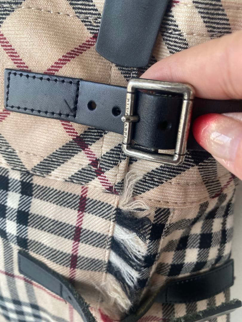 バーバリーブルーレーベル ノバチェック 安室奈美恵さん美脚プリーツスカート